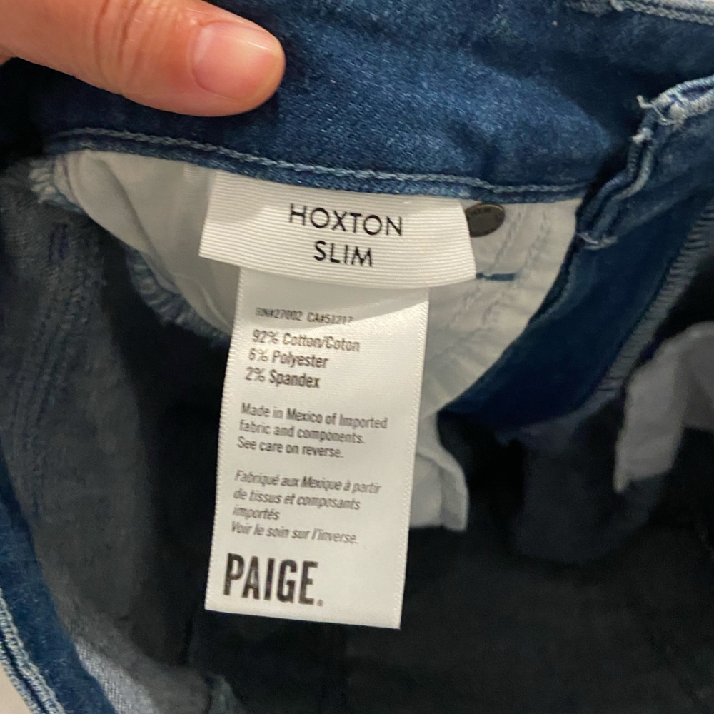 Paige denim Hoxton slim jeans dark wash - Picture 10 of 11